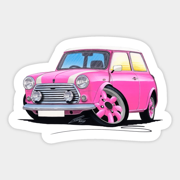 Mini Cooper Pink Sticker by y30man5